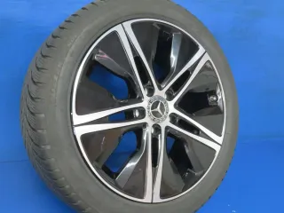 Original Mercedes A-Klasse Mercedes B-Klasse Mercedes CLA 18 Zoll 5-Speichen-Rad Winterräder + RDKS A1774010500 Schwarz Winterreifen - Bild 3