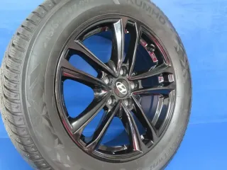 Original Hyundai Tucson Typ NX4 Winterräder Alufelgen 17 Zoll 5-Doppelspeichen-Design Winterräder + RDKS KH27 7517 Schwarz Winterreifen 2x 6,3 mm / 2x 7 mm - Bild 3
