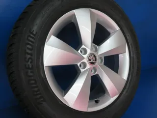 NEU Original Skoda Kodiaq 17 Zoll Nanuq Winterräder Alufelgen 565601025J Silber Winterreifen - Bild 3