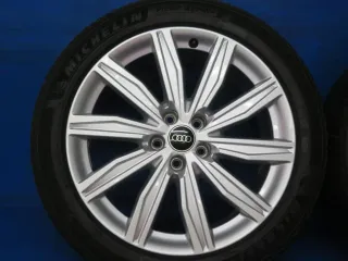 Original Audi A6 Typ 4K / C8 Alufelgen 19 Zoll 10-Speichen Dynamik Design Winterräder 4K0601025M Silber Winterreifen 2x 6,2 mm / 2x 6,5 mm - Bild 13