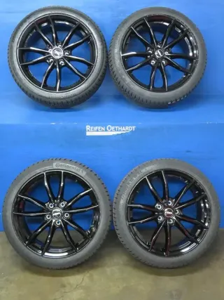 VW Golf VII + VIII Cupra Leon Seat Leon Typ KL + 5F Audi A3 Winterräder 18 Zoll Alufelgen Rial X12  Schwarz Winterreifen 100% - Bild 10