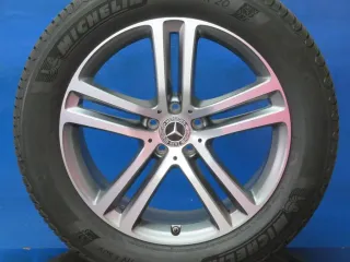 Original Mercedes GLE SUV + Coupe Typ: V167 + C167 20 Zoll 5-Doppelspeichen-Rad Winterräder + RDKS Alufelgen A1674012400 + 2500 Grau Michelin Winterreifen 2x 6 mm 2x 7 mm - Bild 1