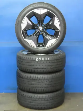 Original BMW iX3 20 Zoll Aerodynamikrad Sommerräder + RDKS 6894844 Schwarz 99,9% - Bild 2