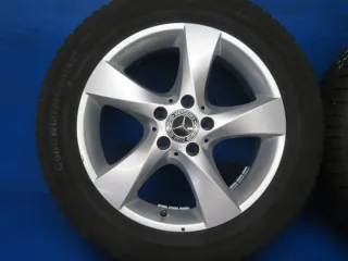 Original Mercedes V-Klasse Typ W447 bis 02/2024 Mercedes Vito Typ 447 Winterräder 17 Zoll 5-Speichen-Rad RDKS Silber Winterreifen gebraucht - Bild 11