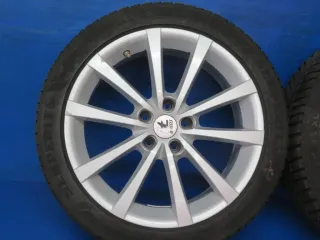 VW Passat VW T-Roc Seat Ateca Skoda Karoq Skoda Octavia Winterräder gebraucht Winterreifen Alufelgen 18 Zoll - Bild 10