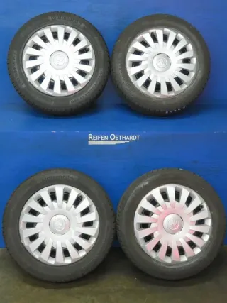 Original Skoda Octavia Typ 5E 16 Zoll Stahlrad Winterräder 5Q0601027BG Schwarz Winterreifen 2x 7,7 mm / 2x 6,4 mm - Bild 12