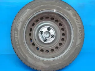 Hyundai i10 14 Zoll Stahlrad Winterräder + RDKS KBA 43736 Schwarz Winterreifen 2x 5,5 mm / 2x 6,6 mm - Bild 4
