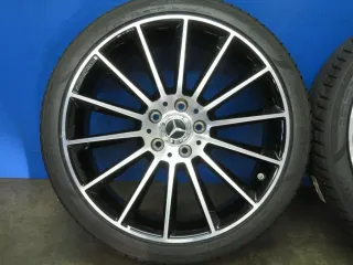 Original Mercedes A-Klasse AMG A35 + 4Matic 19 Zoll AMG Vielspeiche Winterräder + RDKS Alufelgen A1774011900 Schwarz  Winterreifen 4x 8 mm - Bild 13