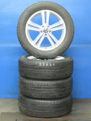 Original VW Tiguan VW Tiguan Allspace 18 Zoll Sebring Winterräder + RDKS 5NA601025M Silber 2x 6 mm 2x 6,9 mm - Bild 2