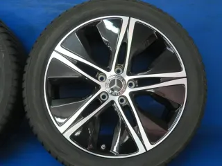 Original Mercedes A-Klasse Mercedes B-Klasse Mercedes CLA 18 Zoll 5-Speichen-Rad Winterräder + RDKS A1774010500 Schwarz Winterreifen - Bild 9