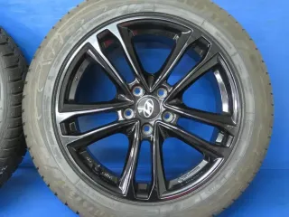 Original Hyundai Tucson Typ NX4 18 Zoll 5-Doppelspeichen-Design Winterräder Alufelgen + RDKS KH27 7518 Schwarz Winterreifen 4x 7,2 mm - Bild 10