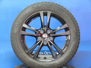 Original Hyundai Kona Typ OS Winterräder Alufelgen 17 Zoll 5-Doppelspeichen-Design Winterräder + RDKS HMD01 70743 Schwarz Winterreifen 2x 5,7 mm / 2x 7,2 mm - Bild 1