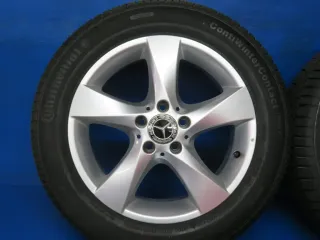 Original Mercedes V-Klasse Typ W447 bis 02/2024 Mercedes Vito Typ 447 Winterräder 17 Zoll 5-Speichen-Rad RDKS Alufelgen A4474012200 Silber Winterreifen 4x 7,7 mm - Bild 8