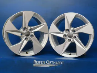 Original Audi A3 Sportback + Limousine Typ 8Y / GY Alufelgen 17 Zoll 5-Arm-Design 8Y0601025A + Nabendeckel - Bild 2