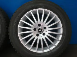Original Mercedes Vito Typ 447 Mercedes Vito Tourer Typ 447 Winterräder Alufelgen 17 Zoll Viel-Speichen-Rad + RDKS A4474012300 Silber Winterreifen 2x 7,8 mm / 2x 99% - Bild 14