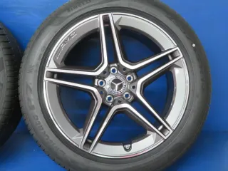 NEU Original Mercedes S-Klasse Typ W223 19 Zoll AMG 5-Doppelspeichen-Rad Sommerräder + RDKS Alufelgen A2234011300 Anthrazit glanzgedreht Sommerreifen - Bild 9