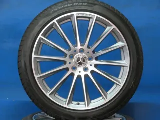 Original Mercedes S-Klasse Typ 223 Alufelgen 20 Zoll AMG-Vielspeichen-Rad Winterräder + RDKS A2234011500 Silber Winterreifen 4x 7,3 mm - Bild 2