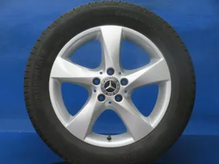 Original Mercedes V-Klasse Typ W447 bis 02/2024 Mercedes Vito Typ 447 Winterräder 17 Zoll 5-Speichen-Rad RDKS Silber Winterreifen gebraucht - Bild 2