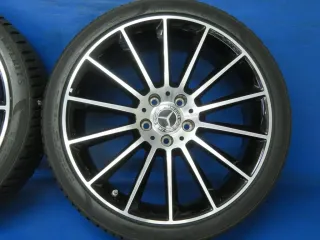 Original Mercedes A-Klasse AMG A35 + 4Matic 19 Zoll AMG Vielspeiche Winterräder + RDKS Alufelgen A1774011900 Schwarz  Winterreifen 4x 8 mm - Bild 10
