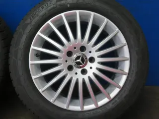 Original Mercedes Vito Typ 447 Mercedes Vito Tourer Typ 447 Winterräder Alufelgen 17 Zoll Viel-Speichen-Rad + RDKS A4474014900 Silber Winterreifen 2x 6 mm / 2x 8,5 mm - Bild 12