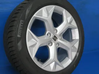 Original Seat Ateca 17 Zoll Nevada Winterräder Alufelgen 575071497H Silber Winterreifen 2x 8 mm / 2x 8,3 mm - Bild 3