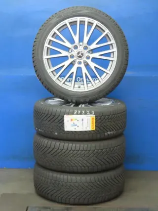 Original Mercedes A-Klasse Mercedes B-Klasse Mercedes CLA 18 Zoll Y-Speichen-Rad Winterräder + RDKS Alufelgen A1774010600 Termolit-metallic 2x Winterreifen neu - Bild 1