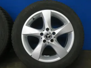 Original Mercedes V-Klasse Typ W447 bis 02/2024 Mercedes Vito Typ 447 Winterräder 17 Zoll 5-Speichen-Rad RDKS Silber Winterreifen gebraucht - Bild 13