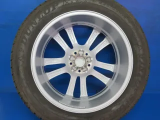 Original Hyundai Santa Fe IV Typ TM Winterräder Alufelgen 19 Zoll 5-Doppelspeichen-Design RDKS KH27 7519 Silber Winterreifen 4x 6,8 mm - Bild 4