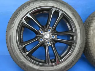 Original Hyundai Tucson Typ NX4 18 Zoll 5-Doppelspeichen-Design Winterräder Alufelgen + RDKS KH27 7518 Schwarz Winterreifen 4x 7,2 mm - Bild 12