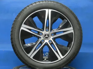 Original Mercedes A-Klasse Mercedes B-Klasse Mercedes CLA 18 Zoll 5-Speichen-Rad Winterräder + RDKS A1774010500 Schwarz Winterreifen - Bild 1