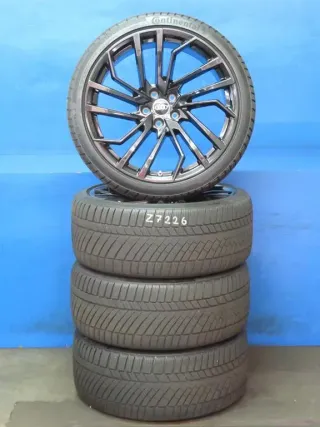 Original Audi RS5 Audi RS4 20 Zoll 5-Segmentspeichen-Evo Winterräder + RDKS Alufelgen 8W0601025FE Schwarz Winterreifen 4x 5,5 mm - Bild 2