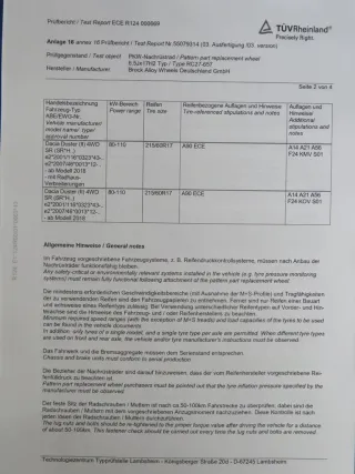 Dacia Duster II Typ SR Winterreifen Winterräder Alufelgen 17 Zoll Kompletträder gebraucht - Bild 15