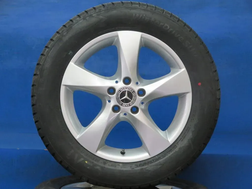 Original Mercedes V-Klasse Typ W447 bis 02/2024 Mercedes Vito Typ 447 Mercedes Vito Tourer Typ 447 17 Zoll 5-Speichen-Rad Winterräder + RDKS Alufelgen A4474014800 Silber - Bild 1