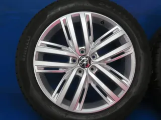 Original VW Tiguan VW Tiguan Allspace 19 Zoll Auckland Winterräder 5NA601025F Silber 2x 7,1 mm / 2x 7,6 mm Winterreifen Alufelgen 5NA601025N - Bild 12