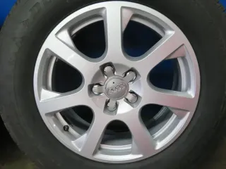 Original Audi Q5 Typ 8R.. 17 Zoll Winterreifen 7-Speichen-Rad Winterräder 8R0601025 Silber Kompletträder - Bild 13
