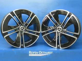 Original Mercedes-Benz CLE Typ 236 Alufelgen 19 Zoll 5-Doppelspeichen-Design A2364014100 + RDKS + Nabendeckel - Bild 2