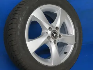Original Mercedes V-Klasse Typ W447 bis 02/2024 Mercedes Vito Typ 447 Winterräder 17 Zoll 5-Speichen-Rad RDKS Silber Winterreifen gebraucht - Bild 3