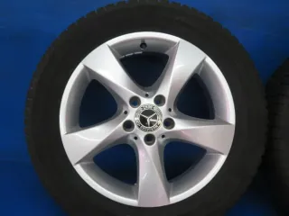 Original Mercedes V-Klasse Typ W447 bis 02/2024 Mercedes Vito Typ 447 Winterräder 17 Zoll 5-Speichen-Rad RDKS Silber Winterreifen gebraucht - Bild 11