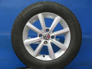 Original VW Up 14 Zoll Winterräder Alufelgen Merano 1S0071494C Silber Winterreifen 2x 6,3 mm / 2x 6,8 mm - Bild 1