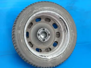 Original Opel Corsa Typ U 16 Zoll Stahlrad Winterräder 214R-0722-12 Schwarz Winterreifen 2x 5 mm / 2x 7 mm - Bild 4