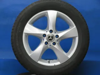 Original Mercedes V-Klasse Typ W447 bis 02/2024 Mercedes Vito Typ 447 Winterräder 17 Zoll 5-Speichen-Rad RDKS Silber Winterreifen gebraucht - Bild 2