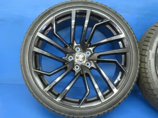 Original Audi RS5 Audi RS4 20 Zoll 5-Segmentspeichen-Evo Winterräder + RDKS Alufelgen 8W0601025FE Schwarz Winterreifen 4x 5,5 mm - Bild 12