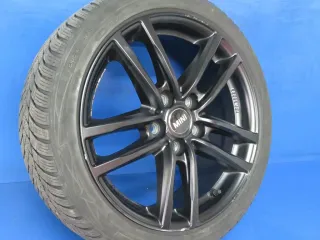 Mini Typ F55 F56 F57 17 Zoll Winterräder + RDKS Alufelgen X10 707 W6 Schwarz Winterreifen 2x 5 mm / 2x 7,3 mm - Bild 3