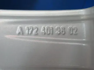 Original Mercedes SLK Typ 172 17 Zoll 5-Speichen-Rad Winterräder + RDKS Alufelgen A1724013602 Silber Winterreifen 2x 6,4 mm 2x 7,6 mm - Bild 5
