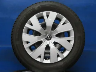 Original VW T-Cross VW Taigo Skoda Kamiq Winterräder 16 Zoll Stahlfelge 2Q0601027 Schwarz Winterreifen 2x 5 mm 2x 6 mm - Bild 2