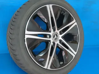 Original Mercedes A-Klasse Mercedes B-Klasse Mercedes CLA 18 Zoll 5-Speichen-Rad Winterräder + RDKS A1774010500 Schwarz Winterreifen - Bild 3