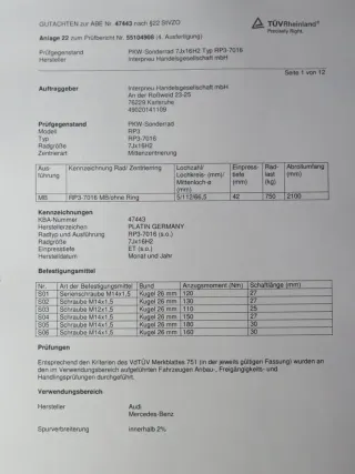 Audi A4 Typ B8 / 8K + B9 / 8W Winterräder 16 Zoll Alufelgen Silber Winterreifen ca. 2x 7 mm / 2x 8 mm - Bild 13