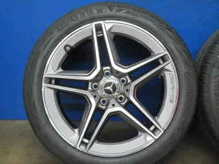 NEU Original A-Klasse Typ 177 B-Klasse Typ 247 CLA Typ 118 18 Zoll AMG 5-Doppelspeichen-Rad Sommerräder + RDKS Alufelgen A1774011500 Tremolit metallic / glanzgedreht Sommerreifen - Bild 13