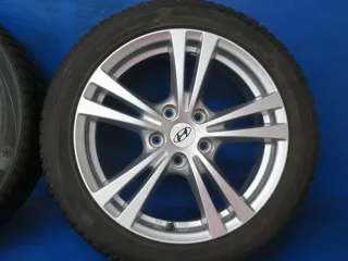 Original Hyundai I30 Typ PDE Winterräder 17 Zoll 5-Doppelspeichen-Design Alufelgen + RDKS HMD01 70747 Silber Winterreifen 2x 6,3 mm / 2x 6,6 mm - Bild 9