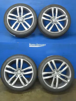 Original VW Golf 7 / Golf 7 Sportsvan / Golf 7 Variant 18 Zoll Salvador Sommerräder Alufelgen 5G0601025AF Anthrazit - Bild 13